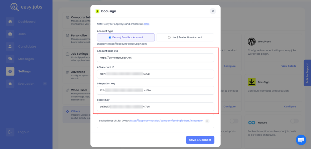How to Integrate DocuSign with easy.jobs? 2 How to Integrate DocuSign with easy.jobs?