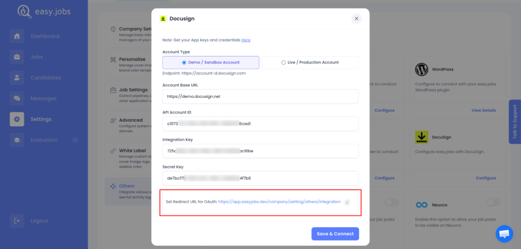 How to Integrate DocuSign with easy.jobs? 3 How to Integrate DocuSign with easy.jobs?